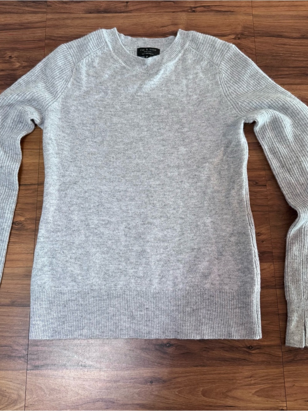 rag & bone Gray Cashmere Crewneck Sweater